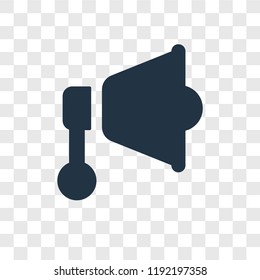 Megaphone vector icon isolated on transparent background, Megaphone transparency logo concept