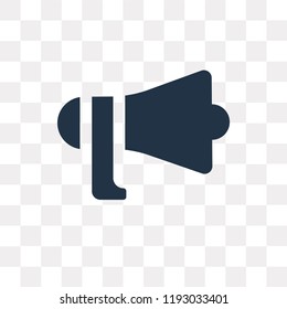 Megaphone vector icon isolated on transparent background, Megaphone transparency concept can be used web and mobile
