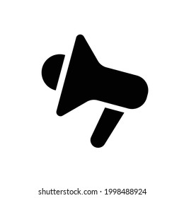 Megaphone vector icon, isolated on white background