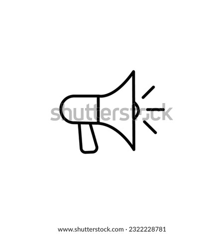 megaphone vector icon LINE EPS10.