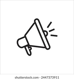 megaphone vector icon line template