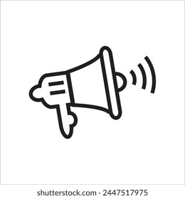 megaphone vector icon line template