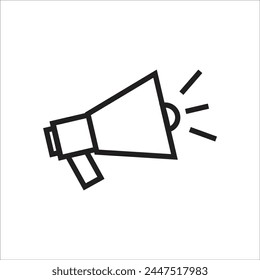 megaphone vector icon line template