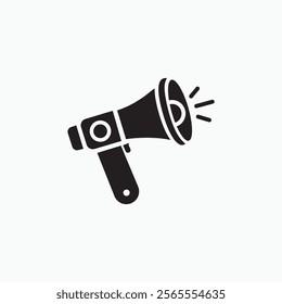 Megaphone vector icon, loud speaker icon fully editable vector template