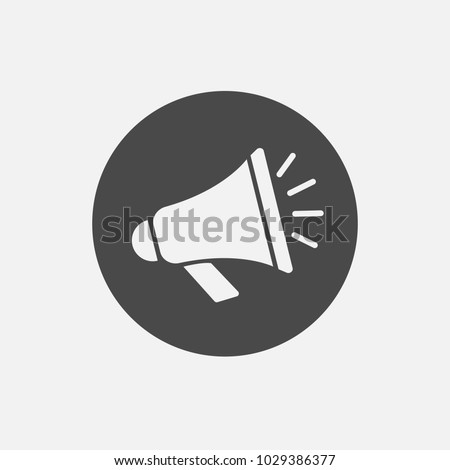 megaphone vector icon loud speaker eps10