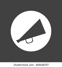 Megaphone vector icon  loud speaking symbol