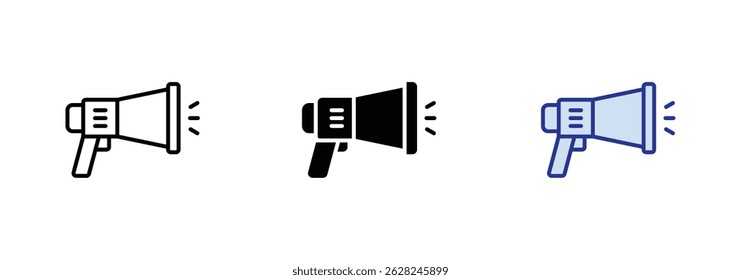 Megaphone vector icon. Loudspeaker Advertising and business promotion symbol