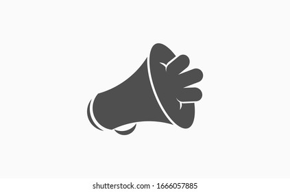 Megaphone Vektorillustration Symbol. Lautsprechersignatur-Megaphon-Sound-Gerät einzeln auf Illustration