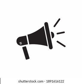 Megaphone Vector Icon On A White Background