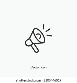 Megaphone vector icon. Premium quality.