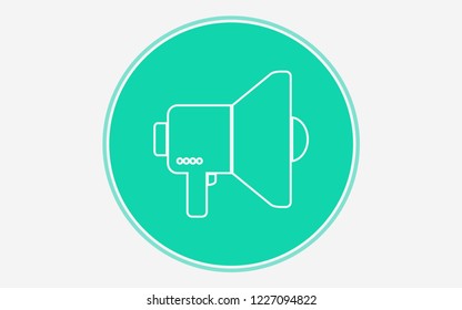 Megaphone vector icon sign symbol