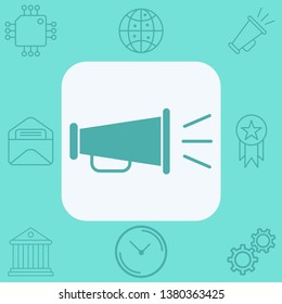 Megaphone vector icon sign symbol