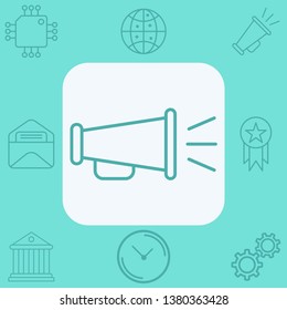 Megaphone vector icon sign symbol