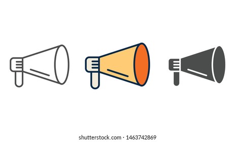 Megaphone vector icon sign symbol