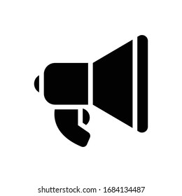 Megaphone Vector icon Solid style. EPS 10