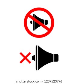 Megaphone vector icons on white background