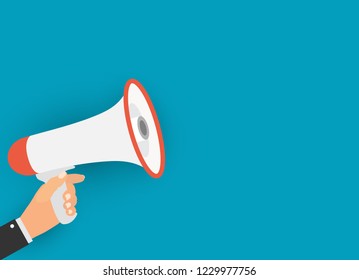 Megaphone. Vector Illustration. EPS10