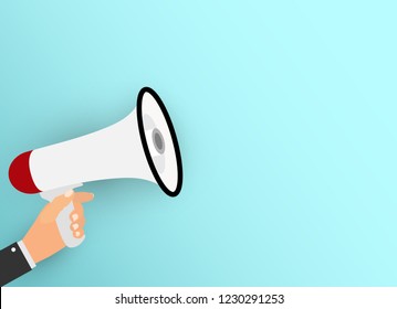 Megaphone. Vector Illustration. EPS10