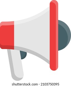 megaphone Vector illustration on a transparent background.Premium quality symmbols.Vector line flat icon for concept and graphic design.
