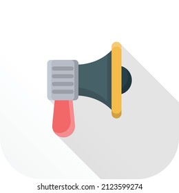 megaphone Vector illustration on a transparent background.Premium quality symmbols.Vector line flat icon for concept and graphic design.

