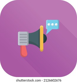 imagen de megáfono Vector en un fondo transparente.Símbolos de calidad premium.Icono plano de línea vector para el diseño de concepto y gráfico.
