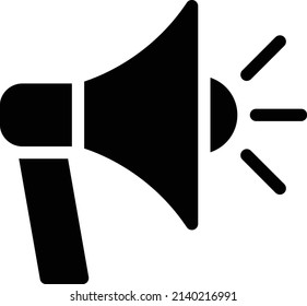 Megaphone Vector illustration on a transparent background.Premium quality symmbols.Glyphs vector icon for concept and graphic design. 