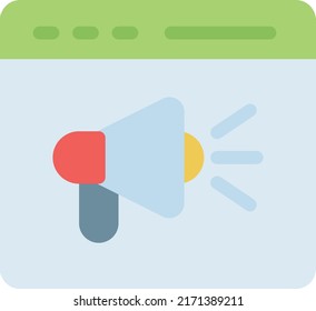 megaphone Vector illustration on a transparent background. Premium quality symmbols. Line Color vector icons for concept and graphic design. 
