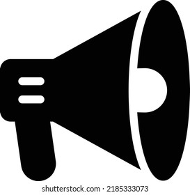 megáfono   Ilustración vectorial en un fondo transparente. Símbolos de calidad superior. Iconos vectoriales de glifos para diseño de conceptos y gráficos. 
