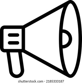 megaphone  Vector illustration on a transparent background. Premium quality symmbols. Thin line vector icons for concept and graphic design. 
