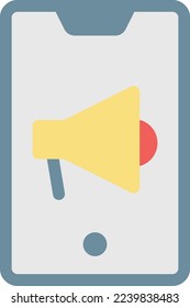 megaphone  Vector illustration on a transparent background. Premium quality symmbols. Line Color vector icons for concept and graphic design.