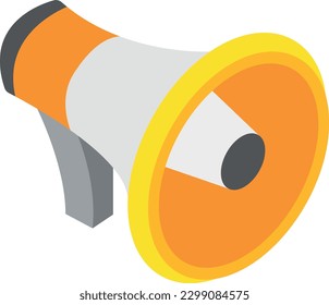 megaphone Vector illustration on a transparent background. Premium quality symbols. Flat icons for concept and graphic design.