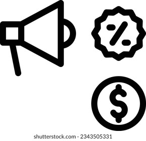 megaphone Vector illustration on a transparent background.Premium quality symmbols.Stroke vector icon for concept and graphic design. 
