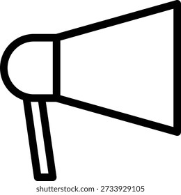 megaphone Vector illustration on a transparent background. Premium quality symmbols. Thin line vector icons for concept and graphic design.