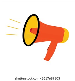 Megaphone vector illustration on white background
