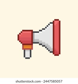 Megaphone vector illustration in pixel art style