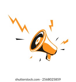 Megaphone vector illustration . Megaphone sign isolated on white background. 