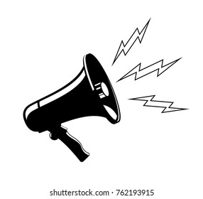 Megaphone vector Illustration Speak Up
