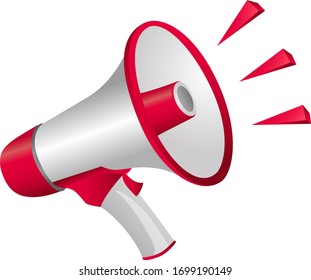 Megaphone vector illustration for your design