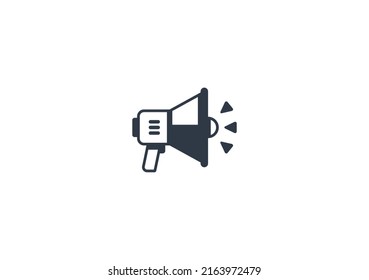 Megaphone vector isolated icon. Emoji illustration. Loudspeaker vector emoticon