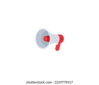 Megaphone vector isolated icon. Loudspeaker emoji illustration. Megaphone vector isolated emoticon svg