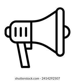 Diseño de iconos de la línea del vector Megaphone