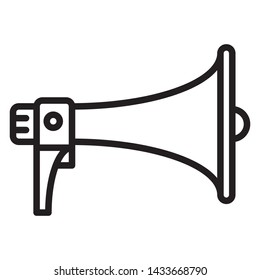 Megaphone Vector line Icon Desing