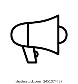 megaphone vector line icon symbol