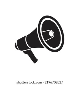 megaphone vector. Monochrome style. vector illustration. isolated on a white background