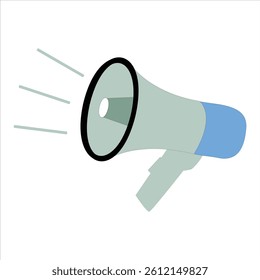 Megaphone vector on a white background