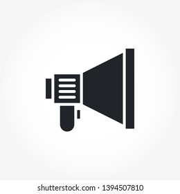 Megaphone vector solid glyph icon