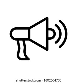 megaphone vector thin line icon 
