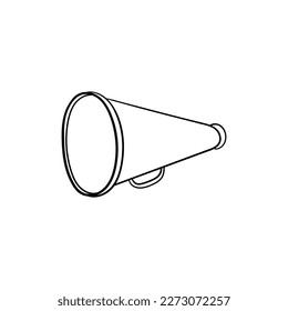 Megaphone voice line simple creative design