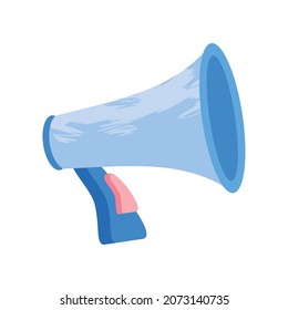 megaphone voice sound icon flat
