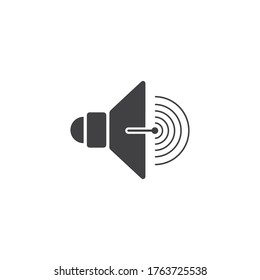 Megaphone   Volume Audio   Speaker waves vector illustration design template